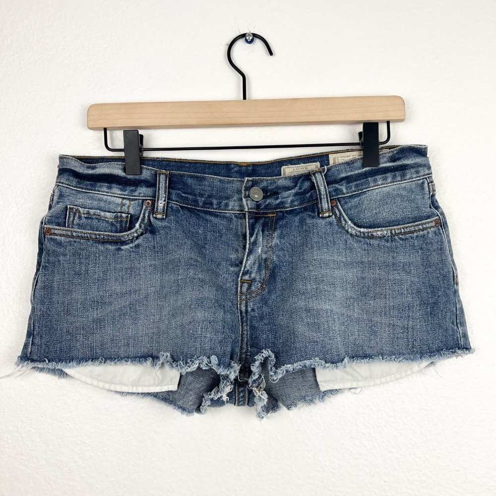 ALLSAINTS Lowe Low Rise Hot Pant Jean Shorts, Size 30